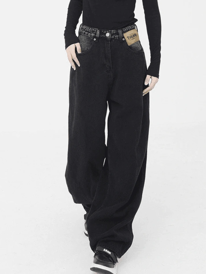 Verwaschene Vintage Boyfriend Jeans Schwarz Dein neuer Lieblingslook!